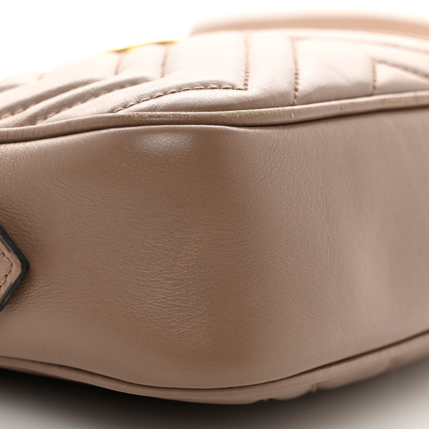 Calfskin Matelasse Mini GG Marmont Chain Shoulder Bag Porcelain Rose