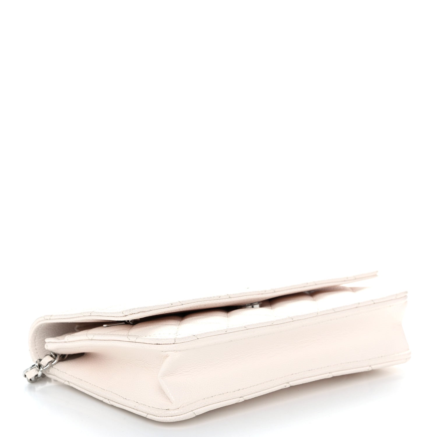 Chanel Caviar Quilted Wallet on Chain WOC White 4 of 12