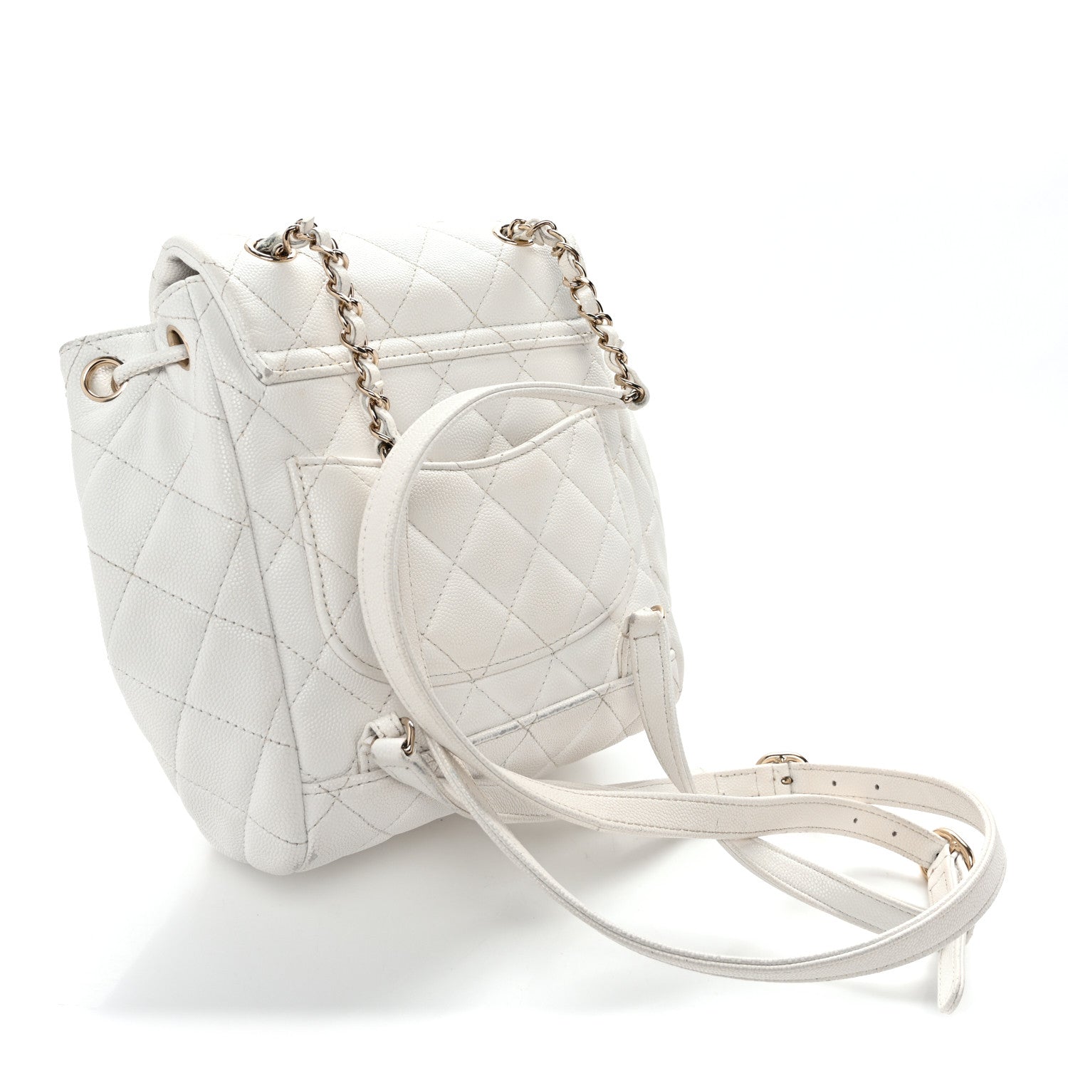 chanel white mini backpack Classic CC Quilted Caviar Leather Mini backpack luxury | Mini