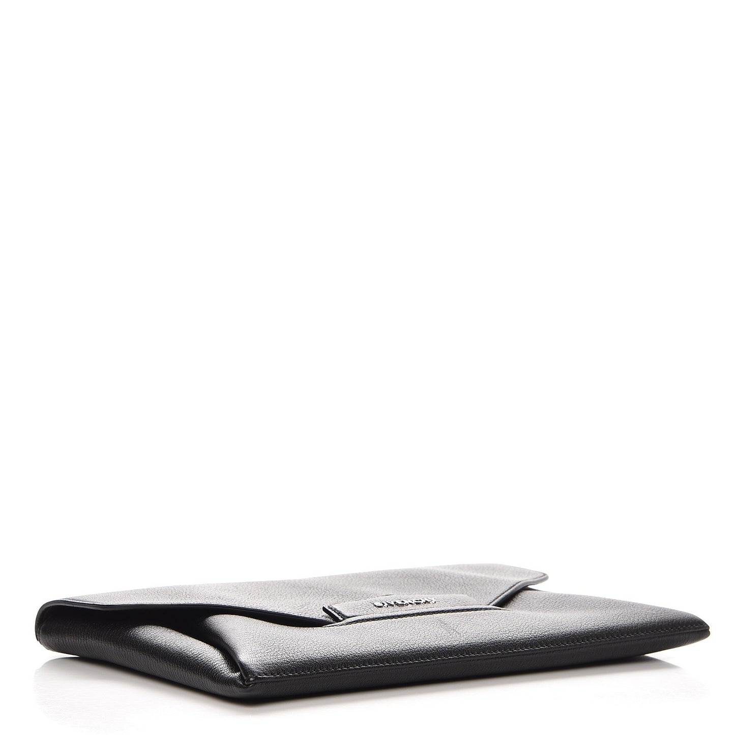Sugar Goatskin Medium Antigona Envelope Clutch Black