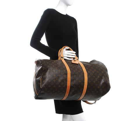 Louis Vuitton Monogram Keepall Bandouliere 55 3 of 21