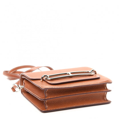 Hermes Barenia Faubourg Mini Sac Roulis Fauve 4 of 12