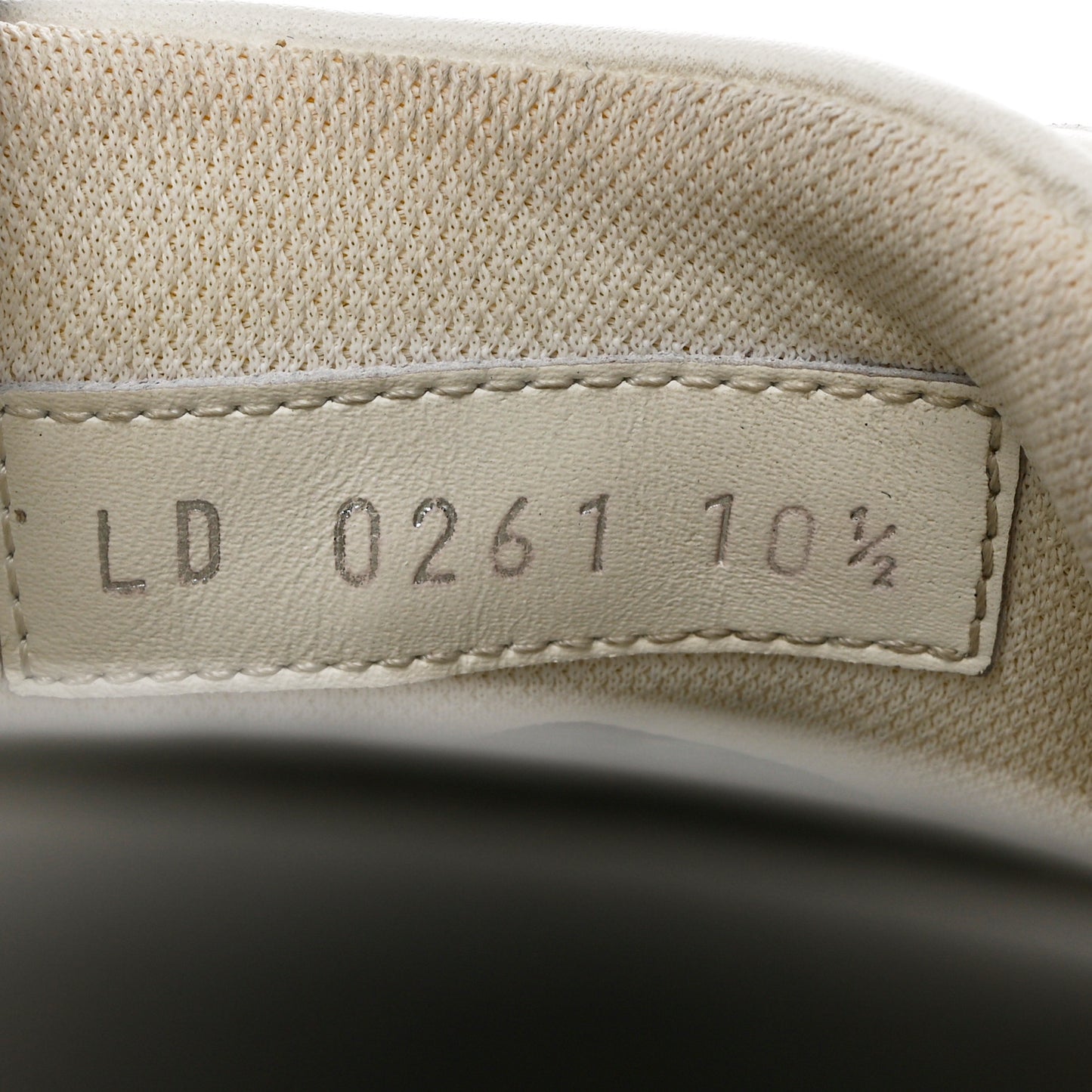 Grained Calfskin Embossed Monogram Mens Luxembourg Sneakers 10.5 White