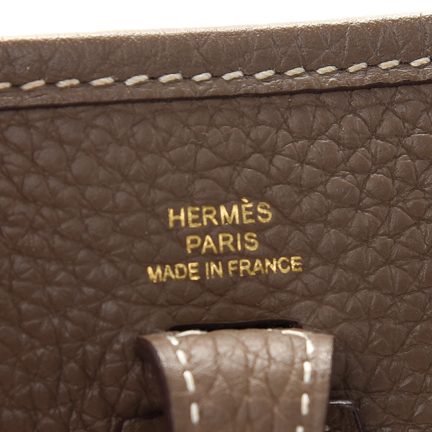 Hermes Taurillon Clemence Amazone Evelyne TPM Etoupe Bleu Indigo 6 of 10
