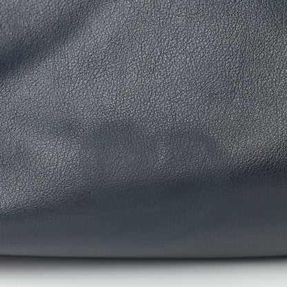Saint Laurent Calfskin Large Shopping Tote Deep Marine 19 of 20