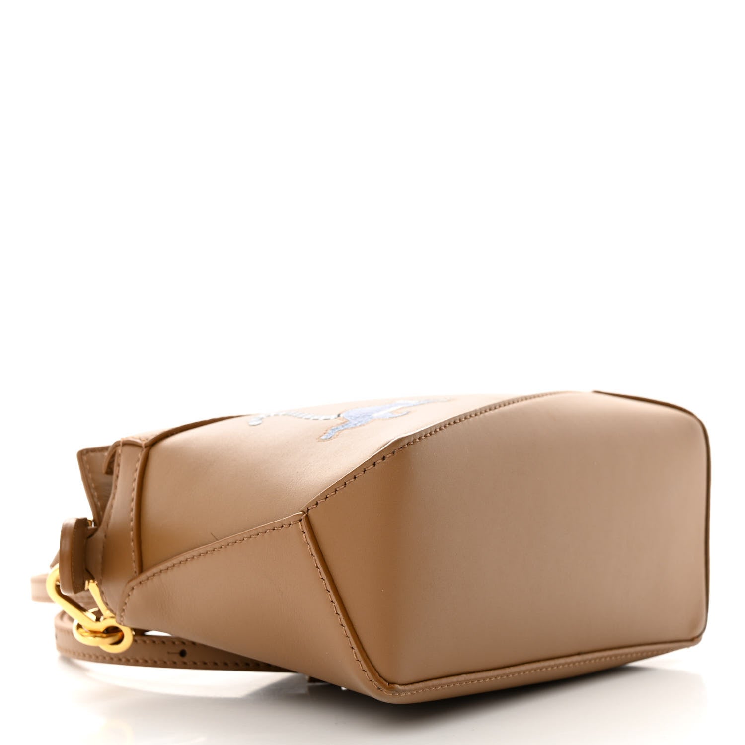 Loewe X SUNA FUJITA Satin Calfskin Mini Lemur Puzzle Edge Bag Brown 4 of 12