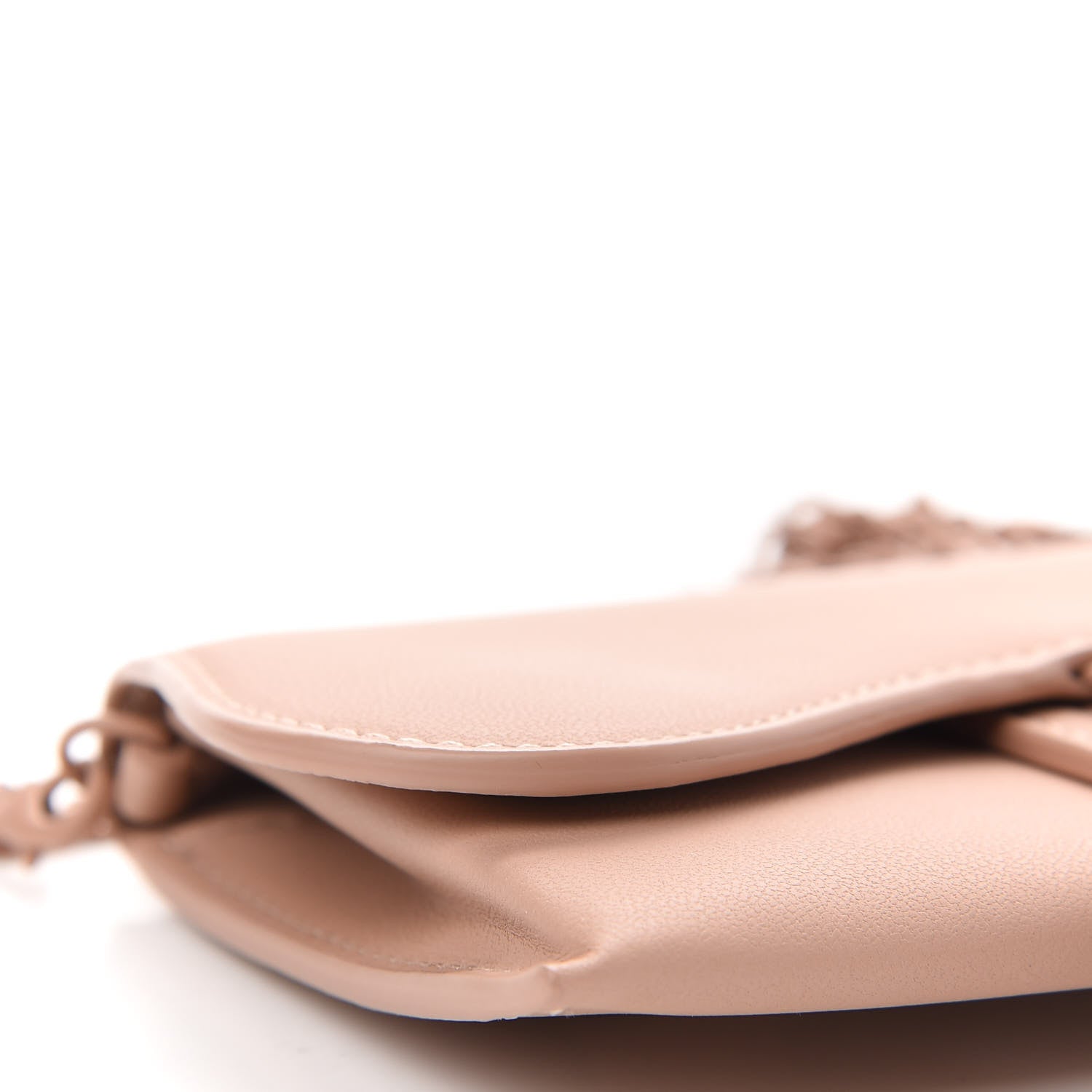 Christian Dior Ultra Matte Calfskin Nano Saddle Chain Pouch Rose Des Vents 8 of 9