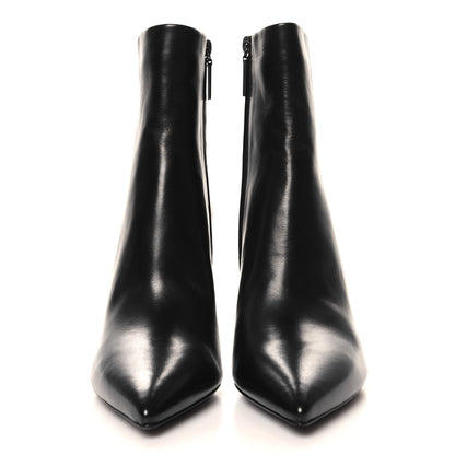 Saint Laurent Nappa Vendome Opyum 85 Ankle Boots 37.5 Black 3 of 10