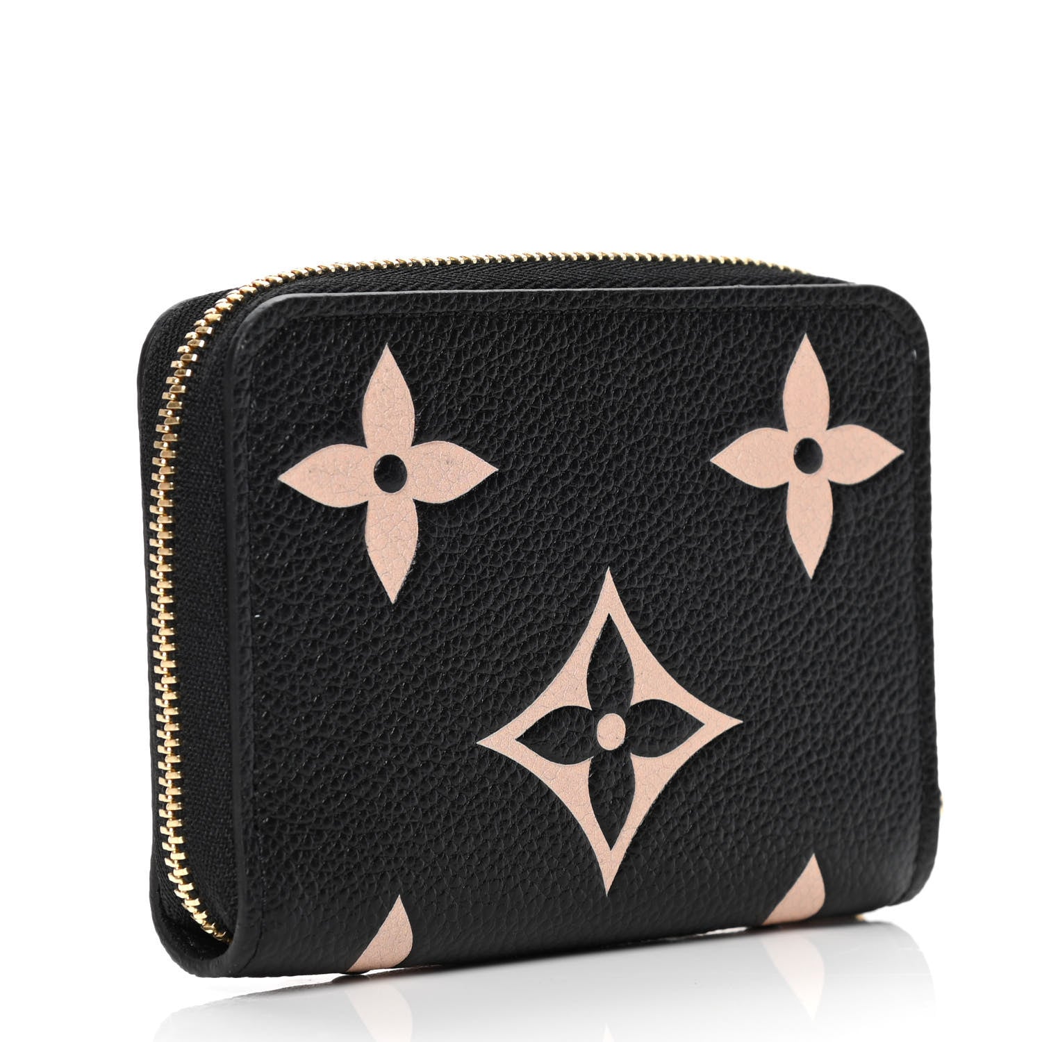 Louis Vuitton Empreinte Monogram Giant Zippy Coin Purse Black Beige 2 of 4