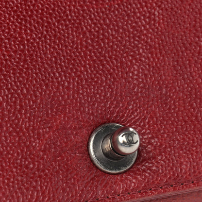 Chanel Caviar Quilted Large Boy Flap Dark Red 10 of 14