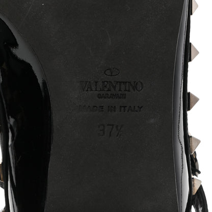 Valentino Garavani Calfskin Nappa Rockstud Ankle Strap 65mm Pumps 37.5 Black 5 of 8