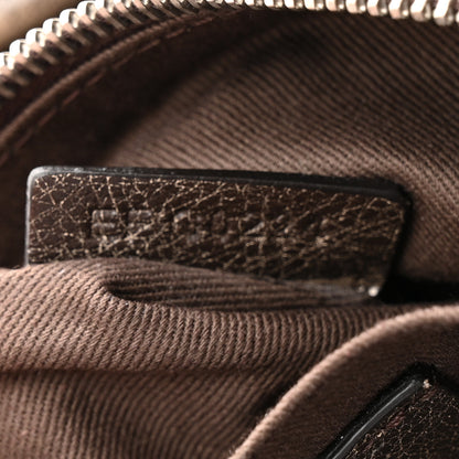 Givenchy Lambskin Crackled Vintage Calfskin Small Voyou Crossbody Bag Brown 7 of 10