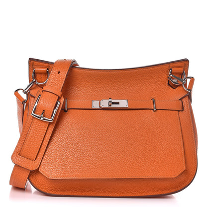 Hermes Taurillon Clemence Jypsiere 28 Orange 1 of 14