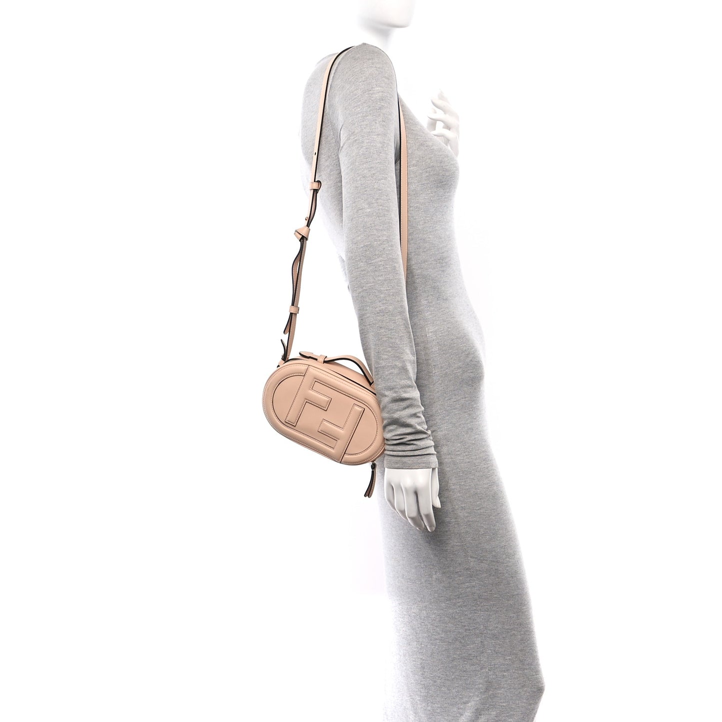 Vitello Grace Matte O'Lock Mini Camera Case Light Rose
