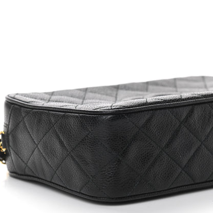 Chanel Caviar Quilted CC Camera Case Black 9 of 11