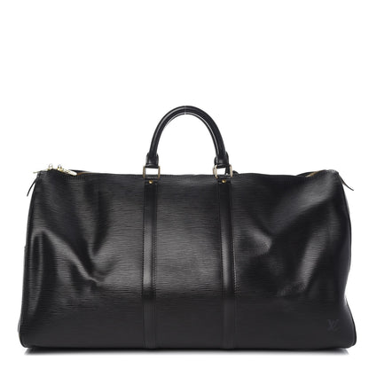 Louis Vuitton Epi Keepall 55 Black 1 of 14