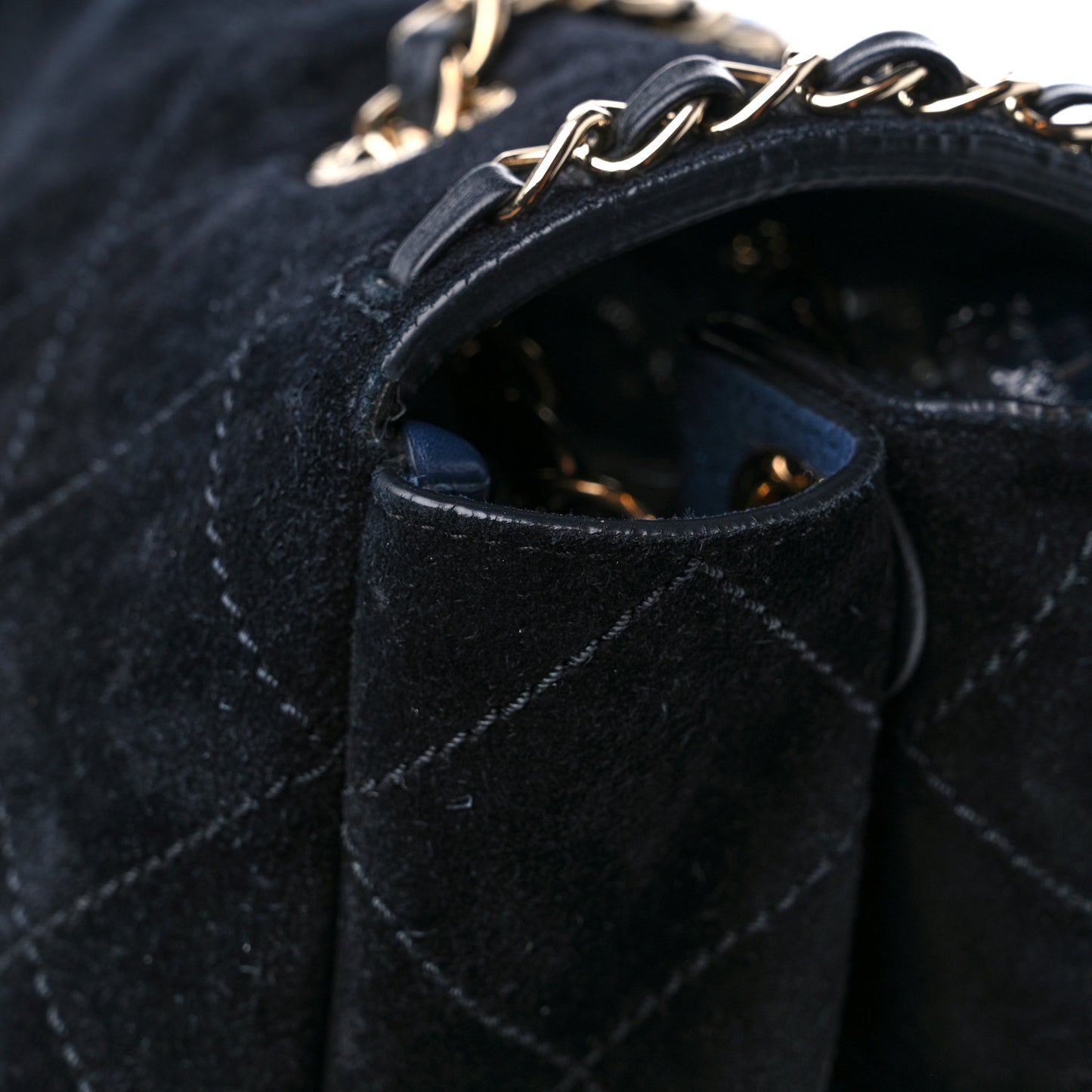 x Pharrell Williams Suede Lambskin XXL Flap Bag Black