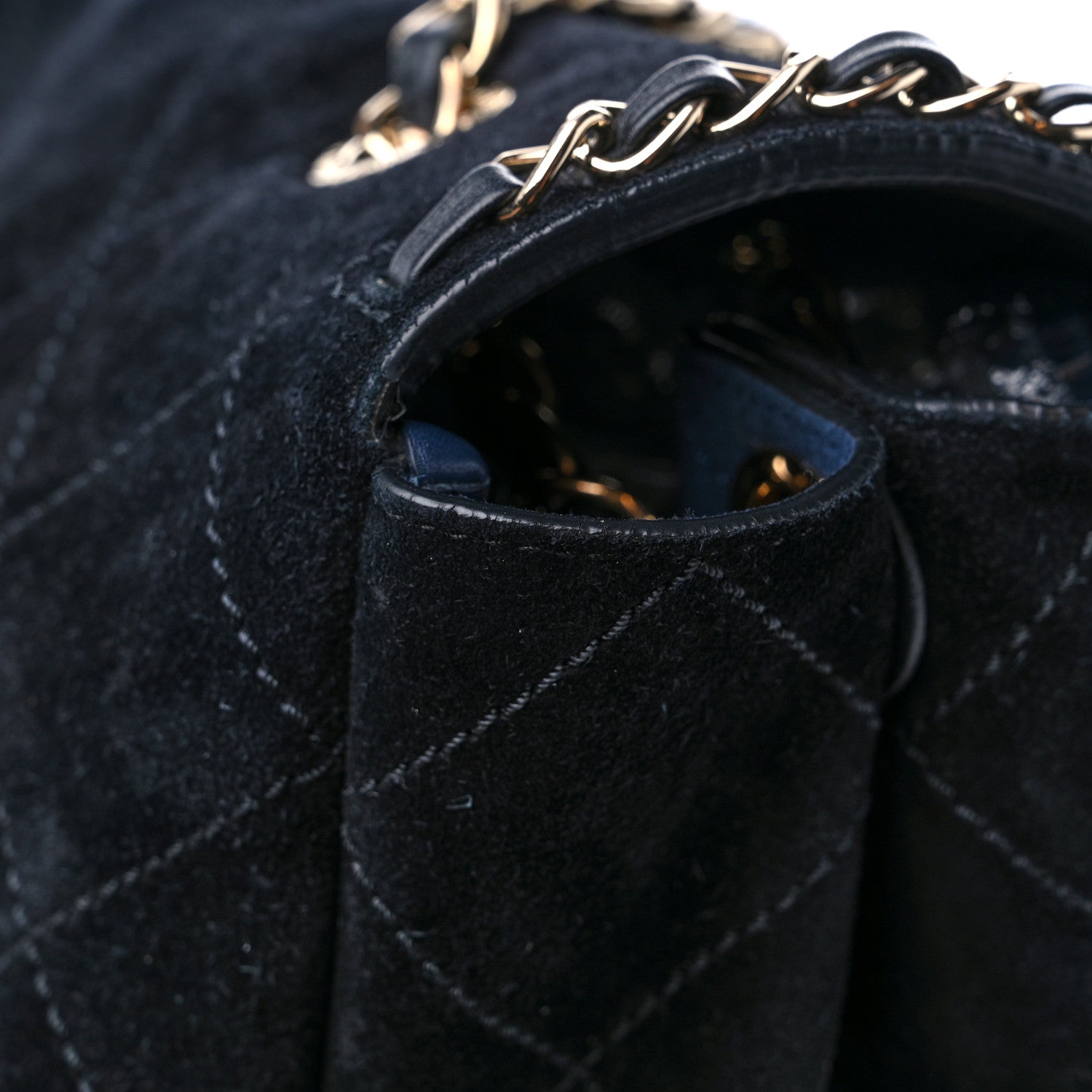 Chanel x Pharrell Williams Suede Lambskin XXL Flap Bag Black 14 of 18