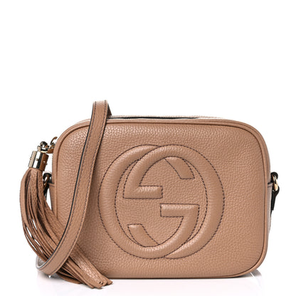 Gucci Pebbled Calfskin Small Soho Disco Bag Camelia 1 of 14