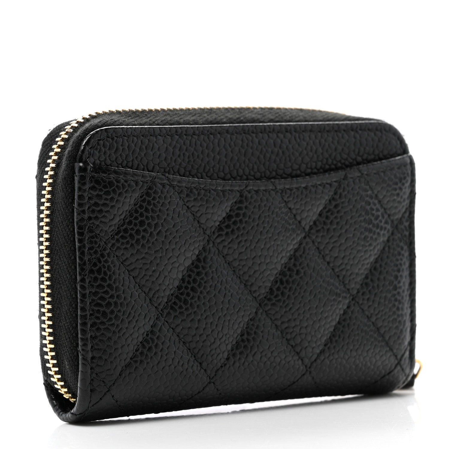 Chanel Caviar Quilted Classic Zipped Coin Purse Black 3 of 8
