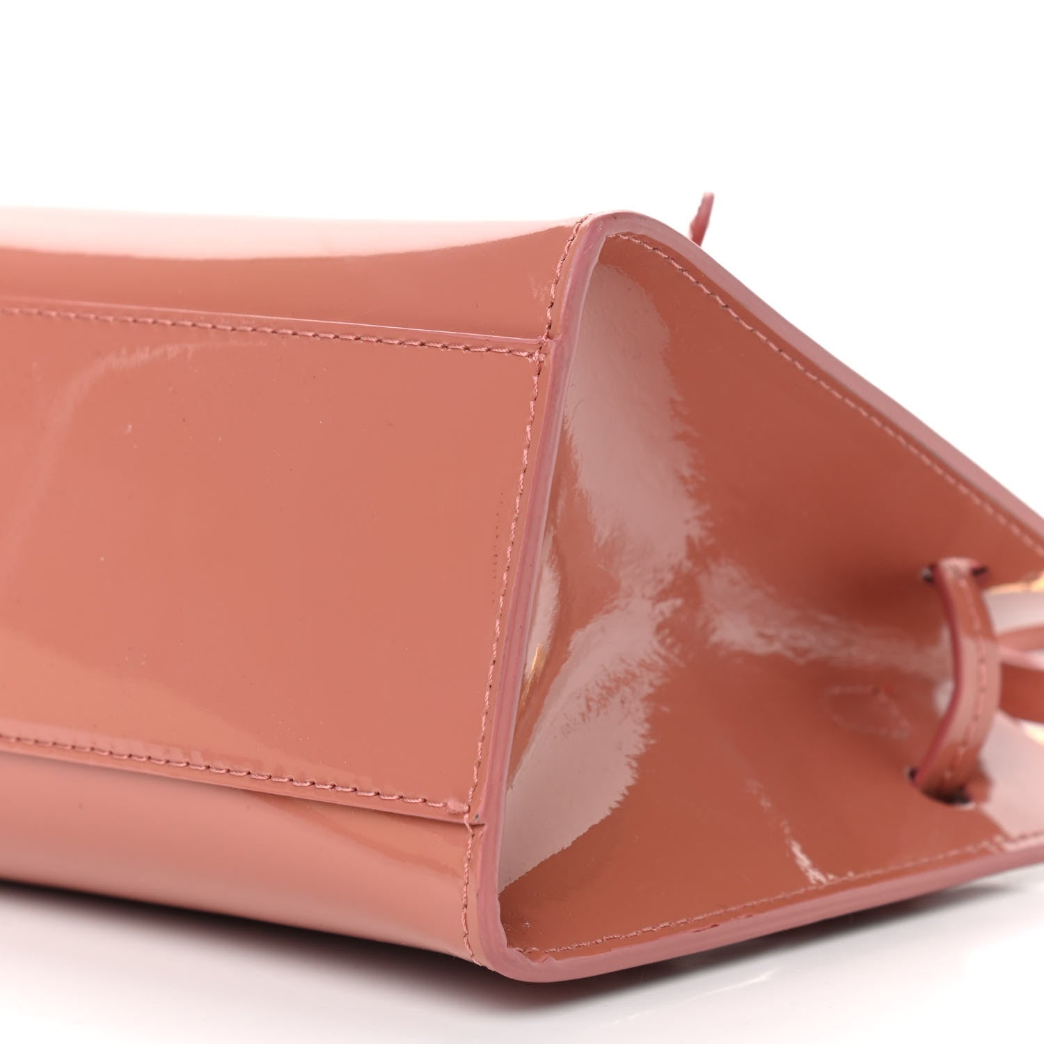 Mansur Gavriel Patent Mini Mini Sun Bag Blush 9 of 9