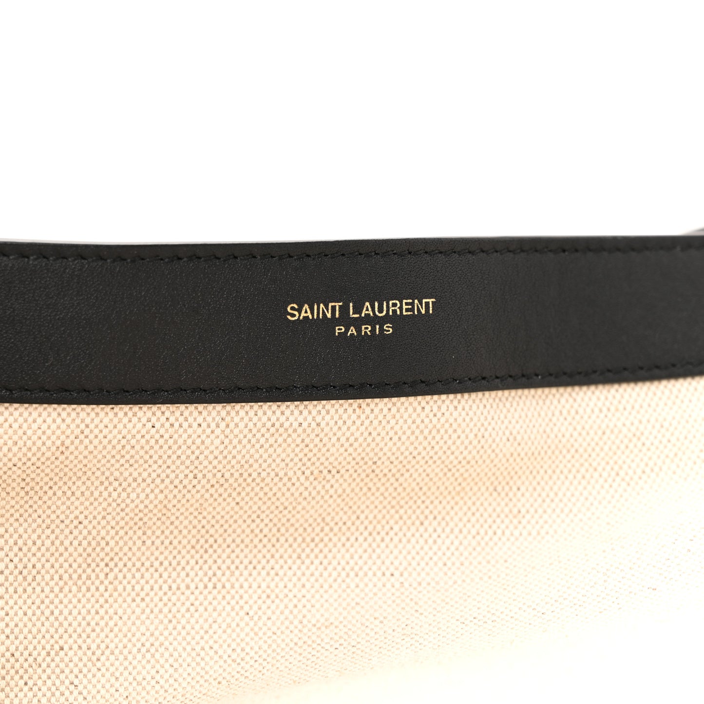 Canvas Calfskin Tag Hobo White Black