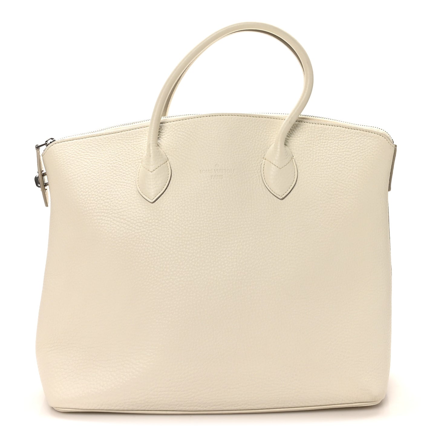 Veau Ecorce Haute Maroquinerie Lockit MM Ivory