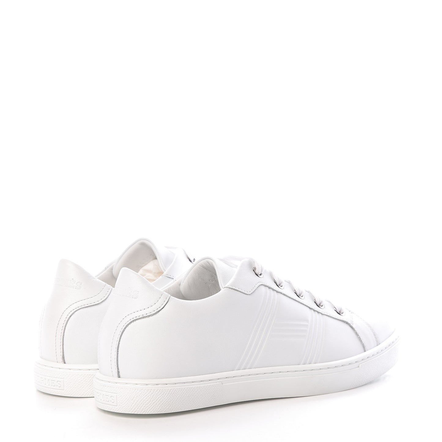 Calfskin Womens Advantage Sneakers 38 White