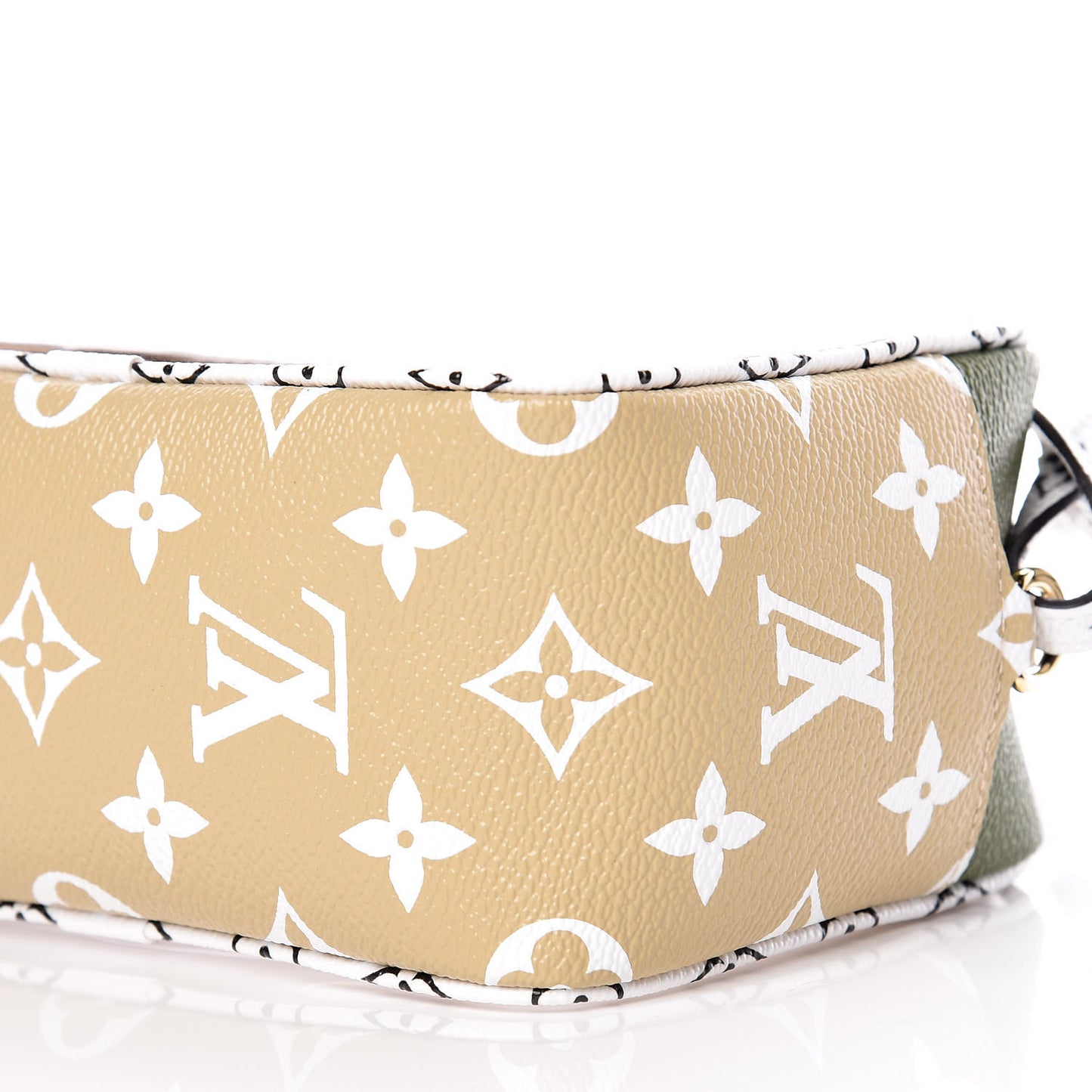 Monogram Giant Beach Pouch Kaki