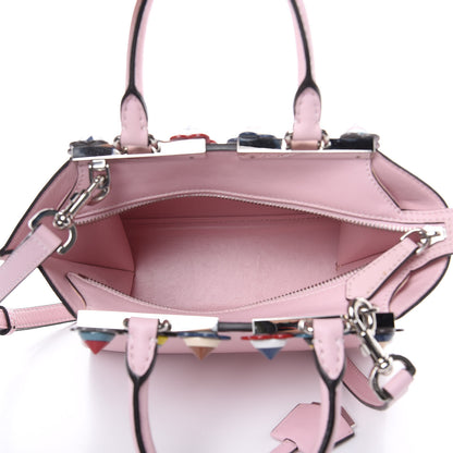 Fendi Vitello Dolce Plexiglass Flowerland Studded Mini 3Jours Tote Peonia Multicolor 5 of 11