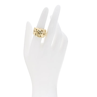 David Yurman 18K Yellow Gold Wide Woven Cable Ring 51 5.75 2 of 5