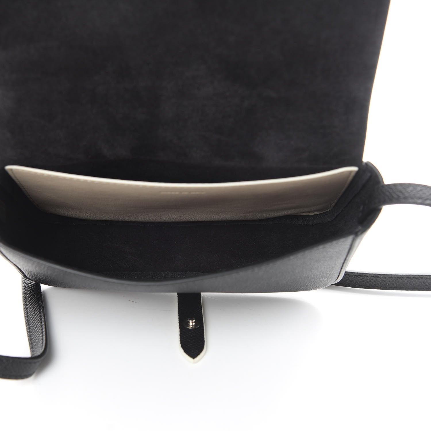 Celine Grained Calfskin Strap Clutch Black 5 of 11