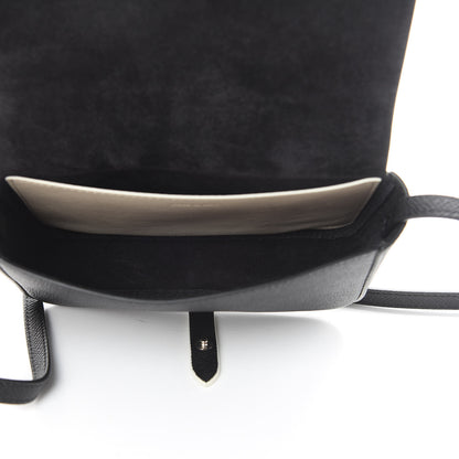Celine Grained Calfskin Strap Clutch Black 5 of 11