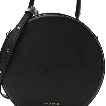 Mansur Gavriel Calfskin Circle Crossbody Bag Black 10 of 10