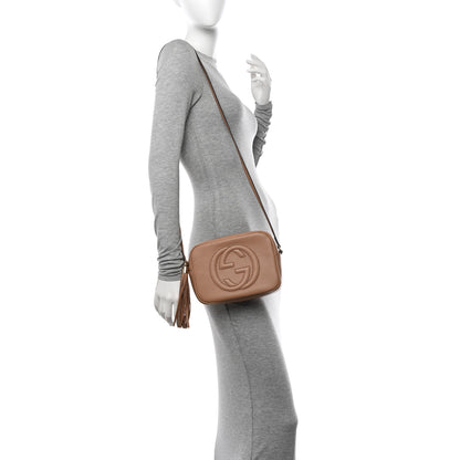 Gucci Pebbled Calfskin Small Soho Disco Bag Camelia 2 of 11