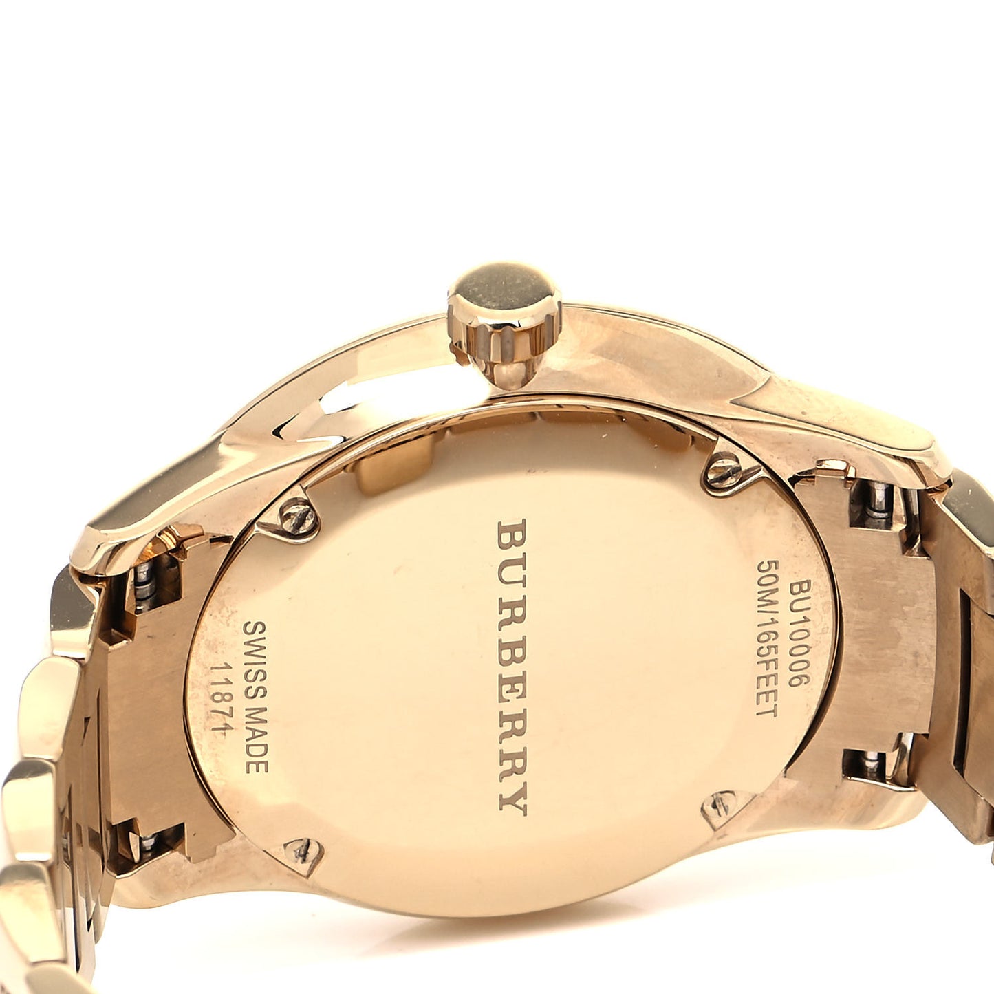 Stainless Steel 40mm Classic Round Quartz Watch Gold BU10006