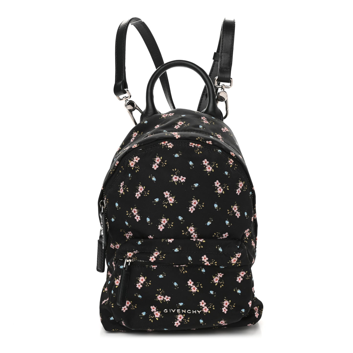 Tech Twill Nylon Hibiscus Print Nano Backpack Multicolor