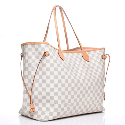 Louis Vuitton Damier Azur Neo Neverfull GM Rose Ballerine 3 of 11