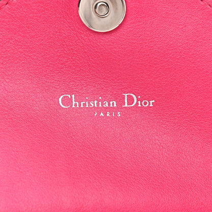 Christian Dior Bullcalf Diorissimo Promenade Envelope Pouch Fuchsia Rose Poudre 6 of 10