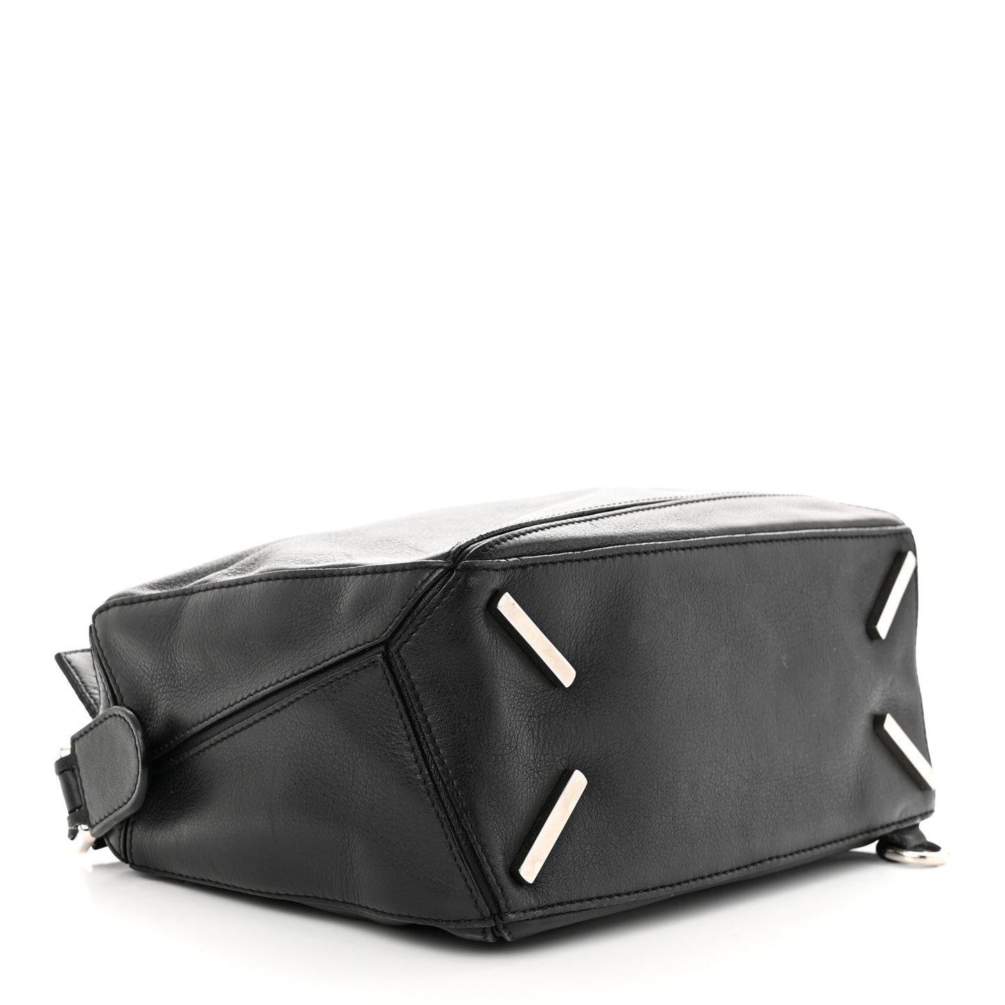 Calfskin Small Puzzle Bag Black