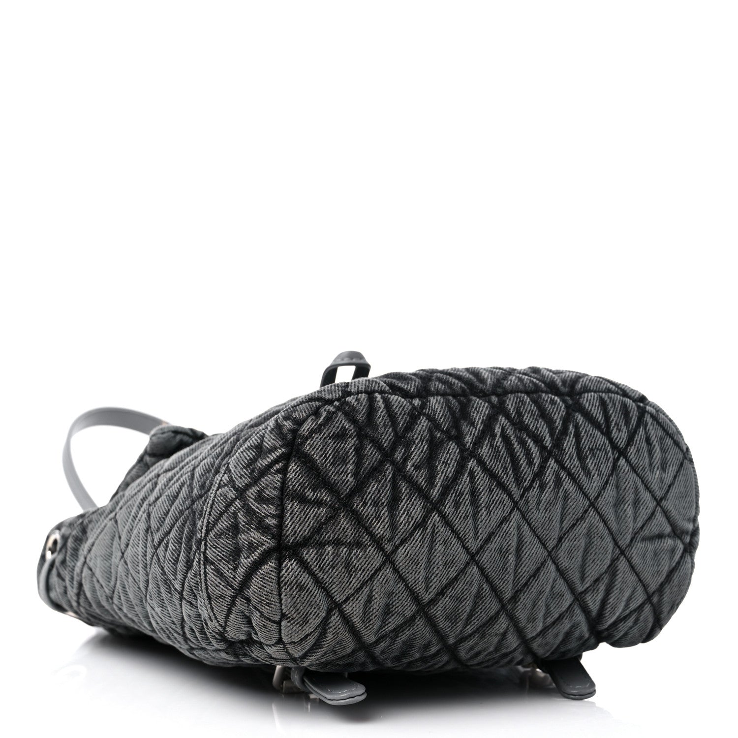 Chanel Washed Denim Quilted Denimpression Backpack Lilac Black 4 of 9