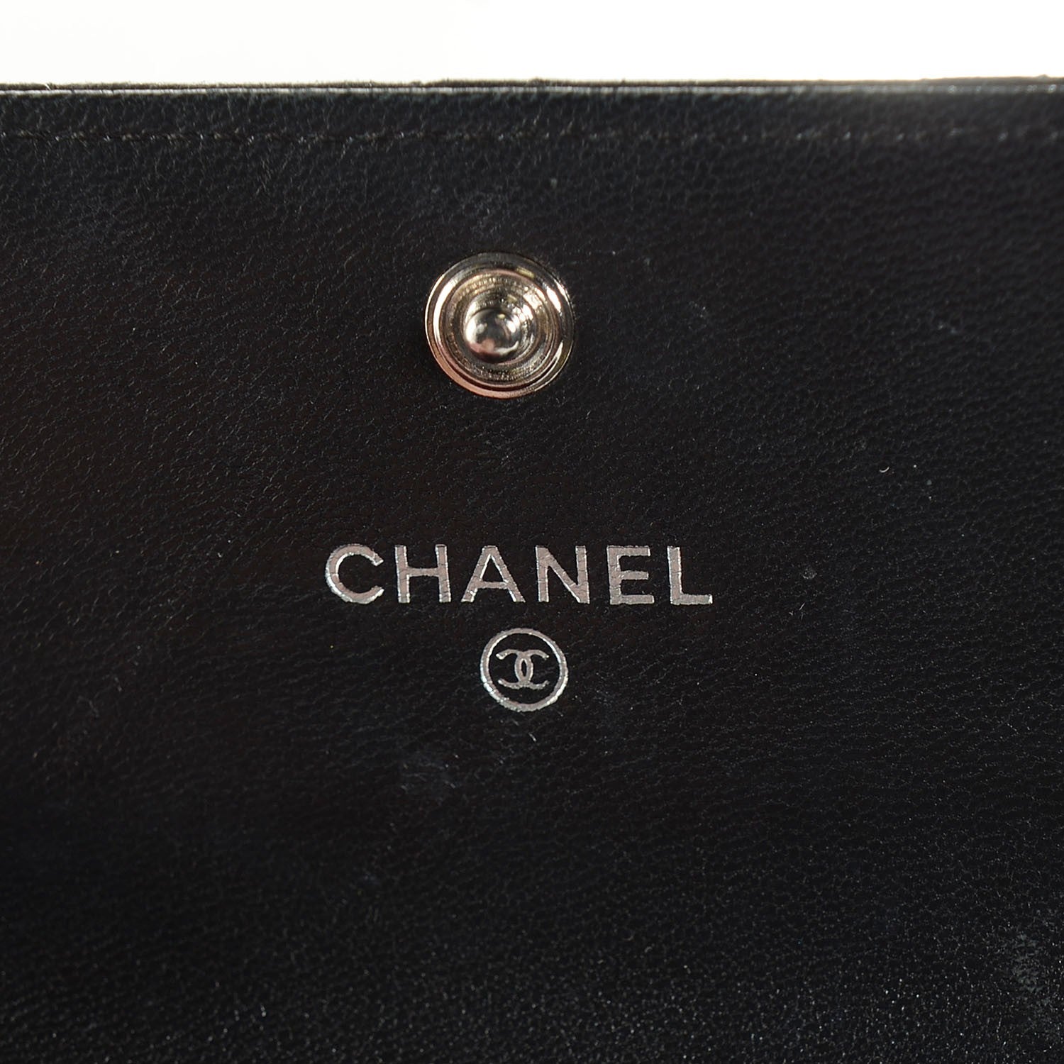 Chanel Lambskin Quilted Flap Card Holder Black 7 of 9