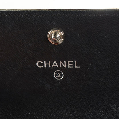 Chanel Lambskin Quilted Flap Card Holder Black 7 of 9