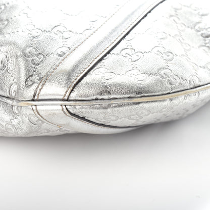 Gucci Guccissima Medium Britt Tote Silver 8 of 8