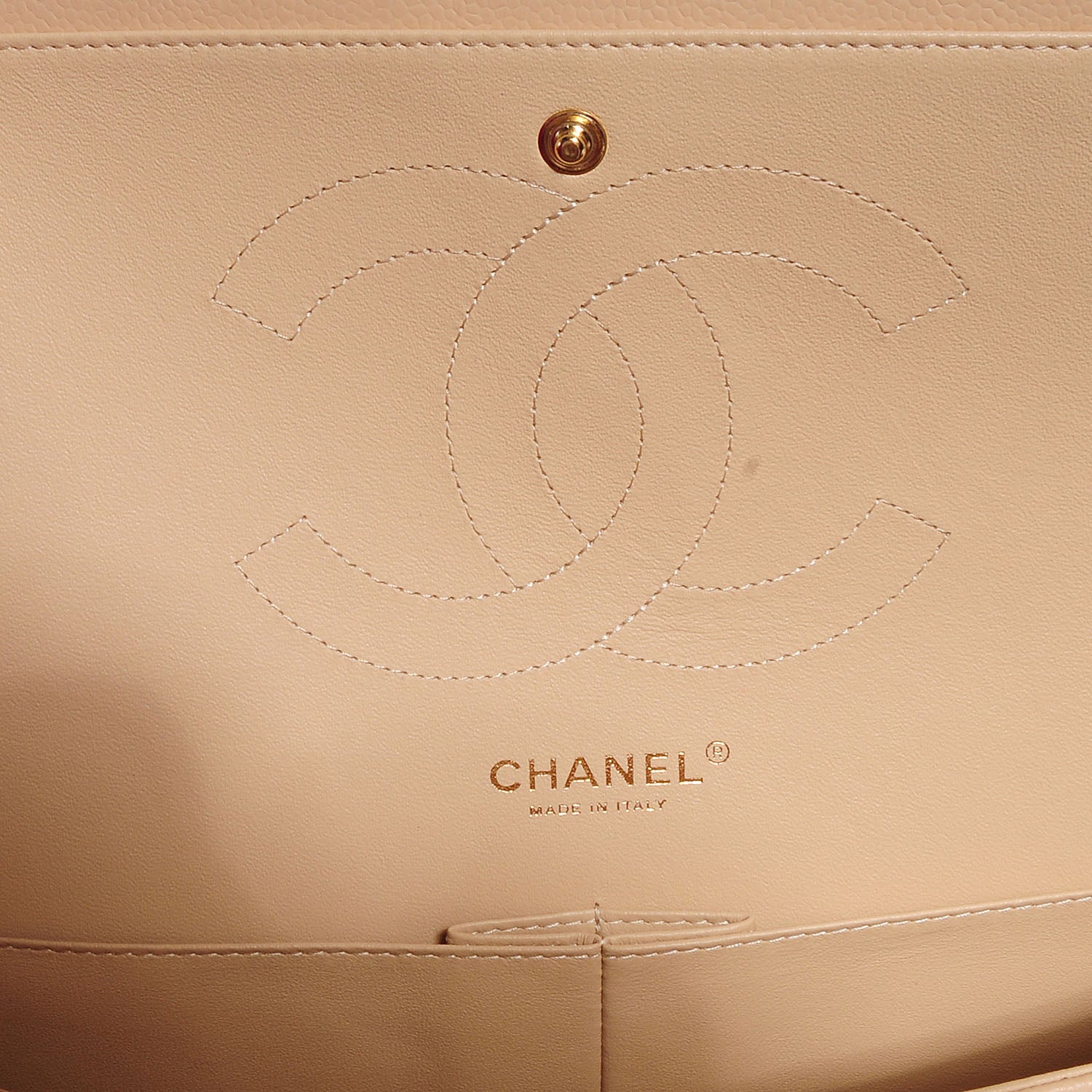 Chanel Caviar Jumbo Double Flap Beige Clair 7 of 9