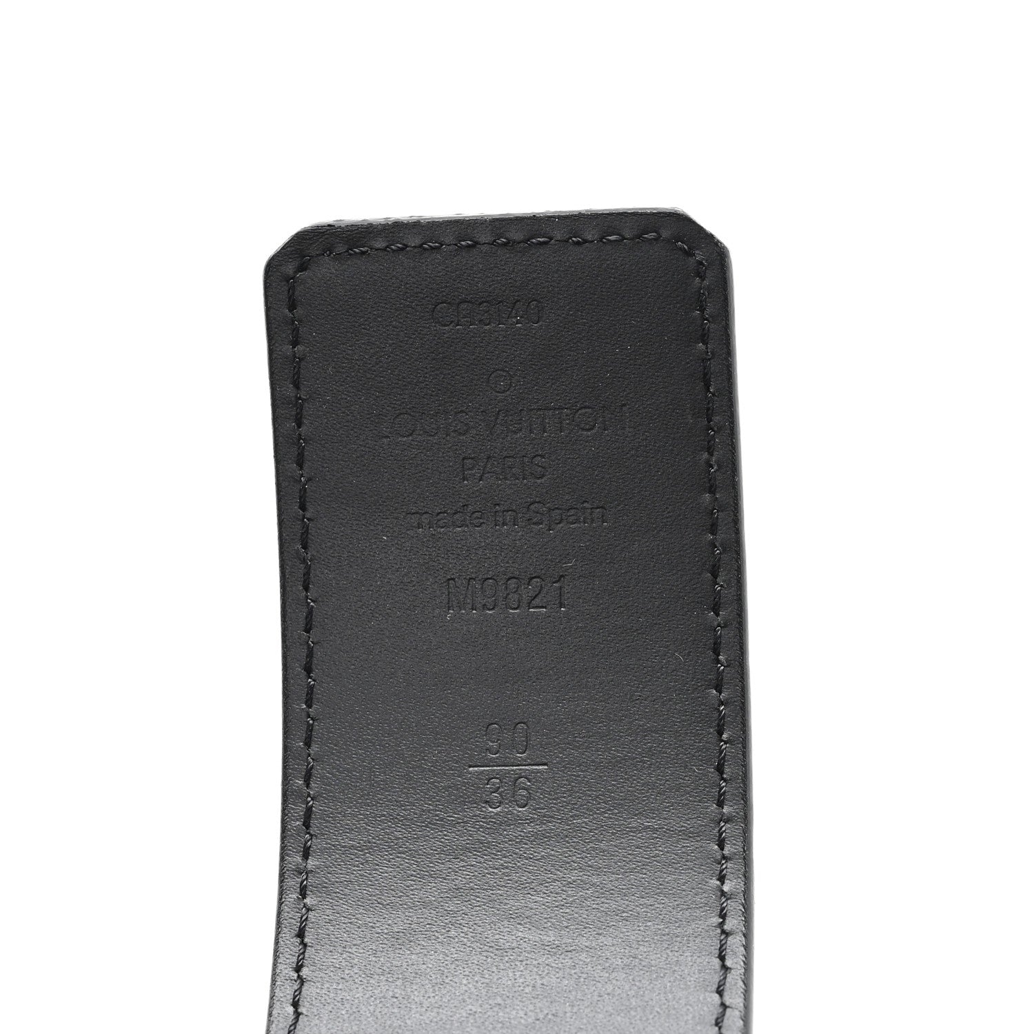 Louis Vuitton Monogram 40mm LV Initiales 90 36 Belt 3 of 4