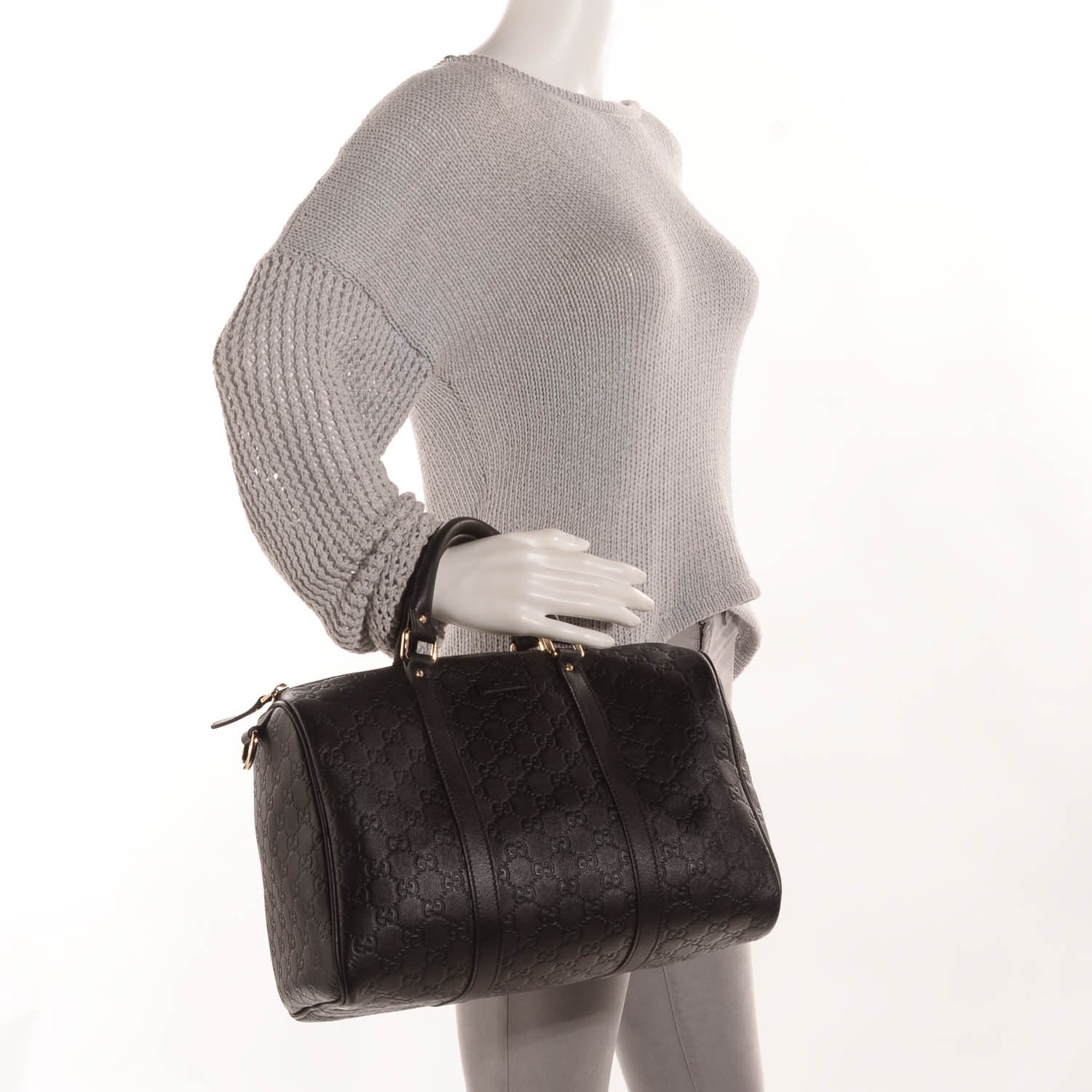 Gucci Guccissima Medium Joy Boston Brown 2 of 8