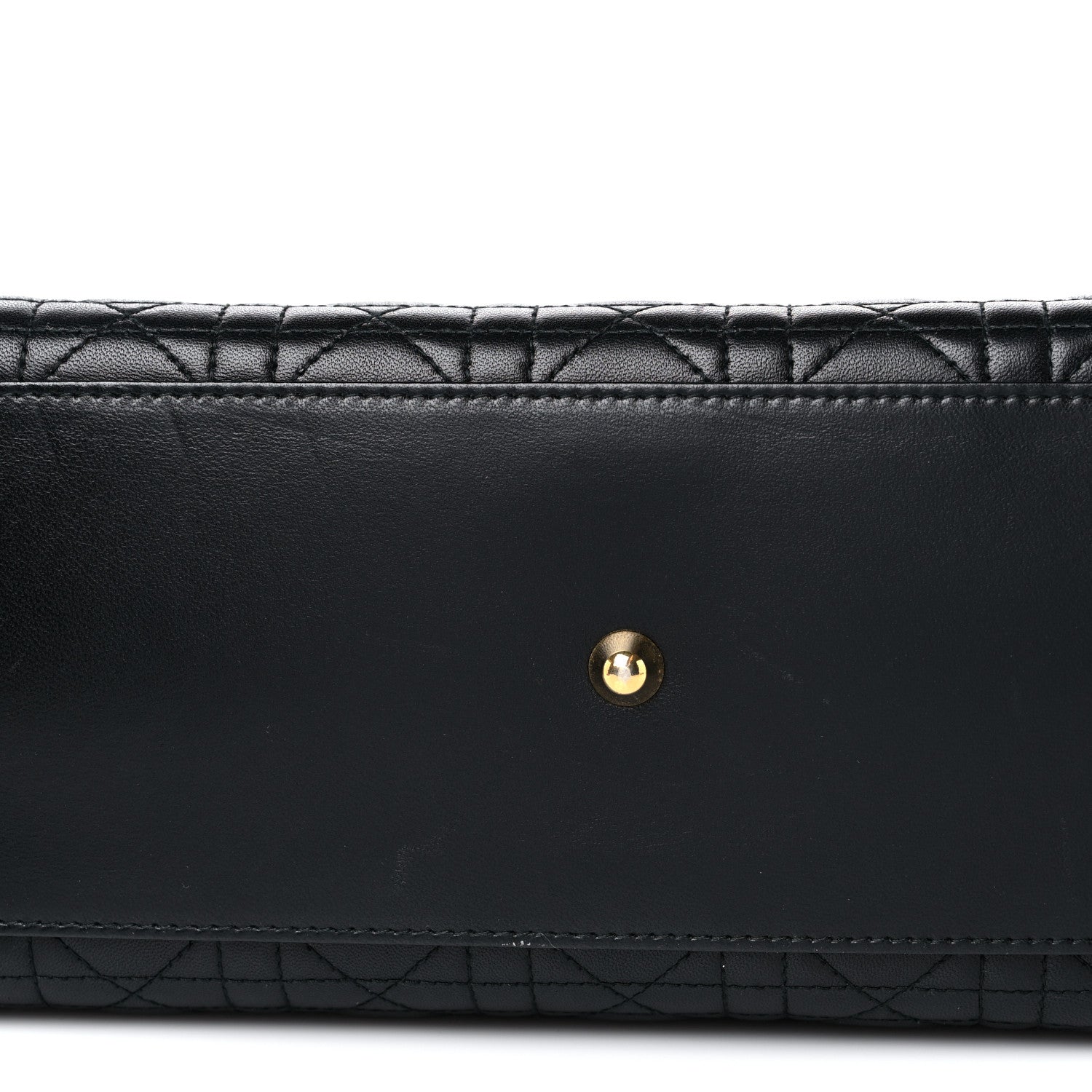 Christian Dior Lambskin Cannage Large Lady Dior Black 12 of 13