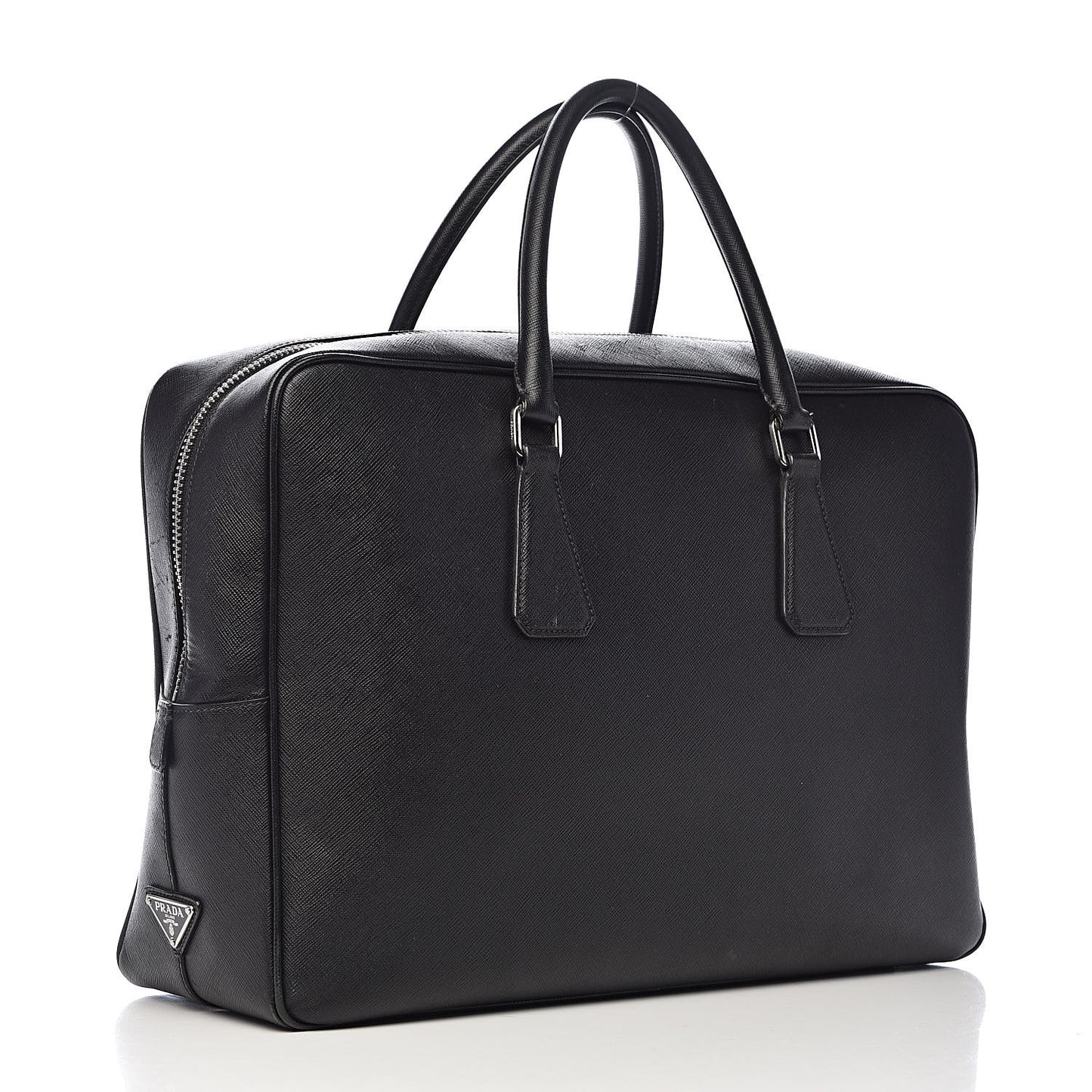 Saffiano Travel Briefcase Black