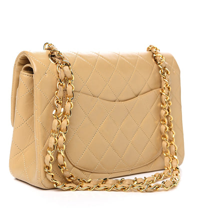 Chanel Lambskin Quilted Small Double Flap Beige 2 of 14